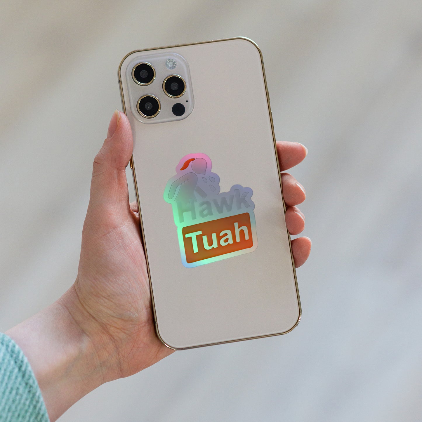 👑Hawk Tuah Holographic Stickers👑 - Hawk Tuah