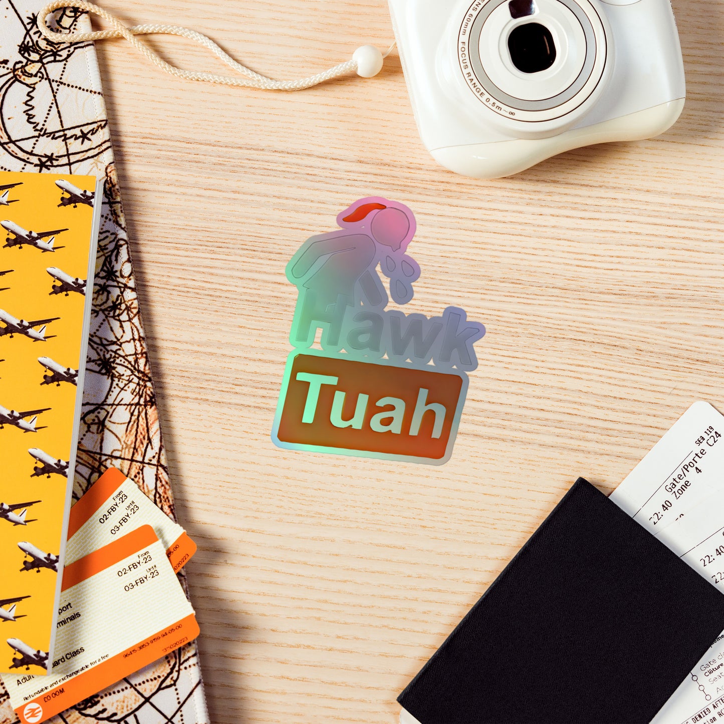 👑Hawk Tuah Holographic Stickers👑 - Hawk Tuah