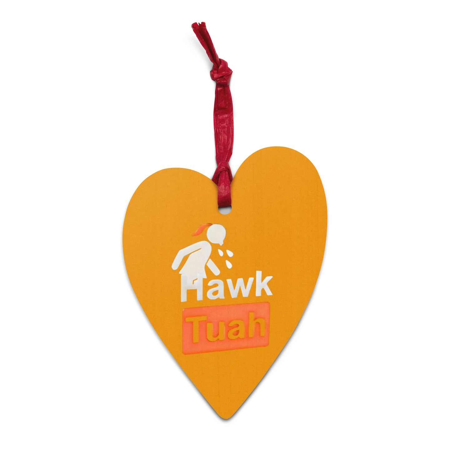Orange Hawk Tuah Wooden Magnetic Ornament🪵– Timeless Elegance for Your Home💦🏠 - Hawk Tuah