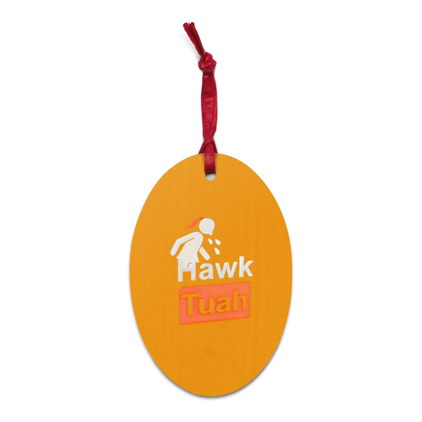 Orange Hawk Tuah Wooden Magnetic Ornament🪵– Timeless Elegance for Your Home💦🏠 - Hawk Tuah