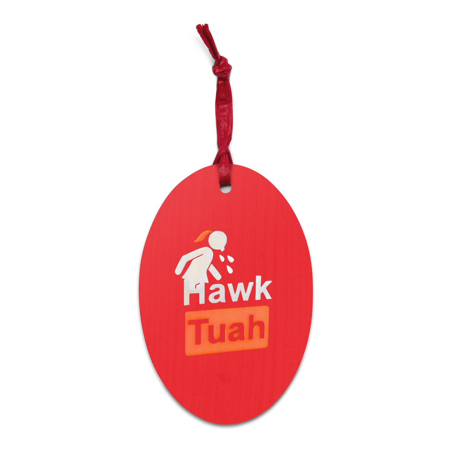 Red Hawk Tuah Wooden Magnetic Ornament🪵– Timeless Elegance for Your Home💦🏠 - Hawk Tuah