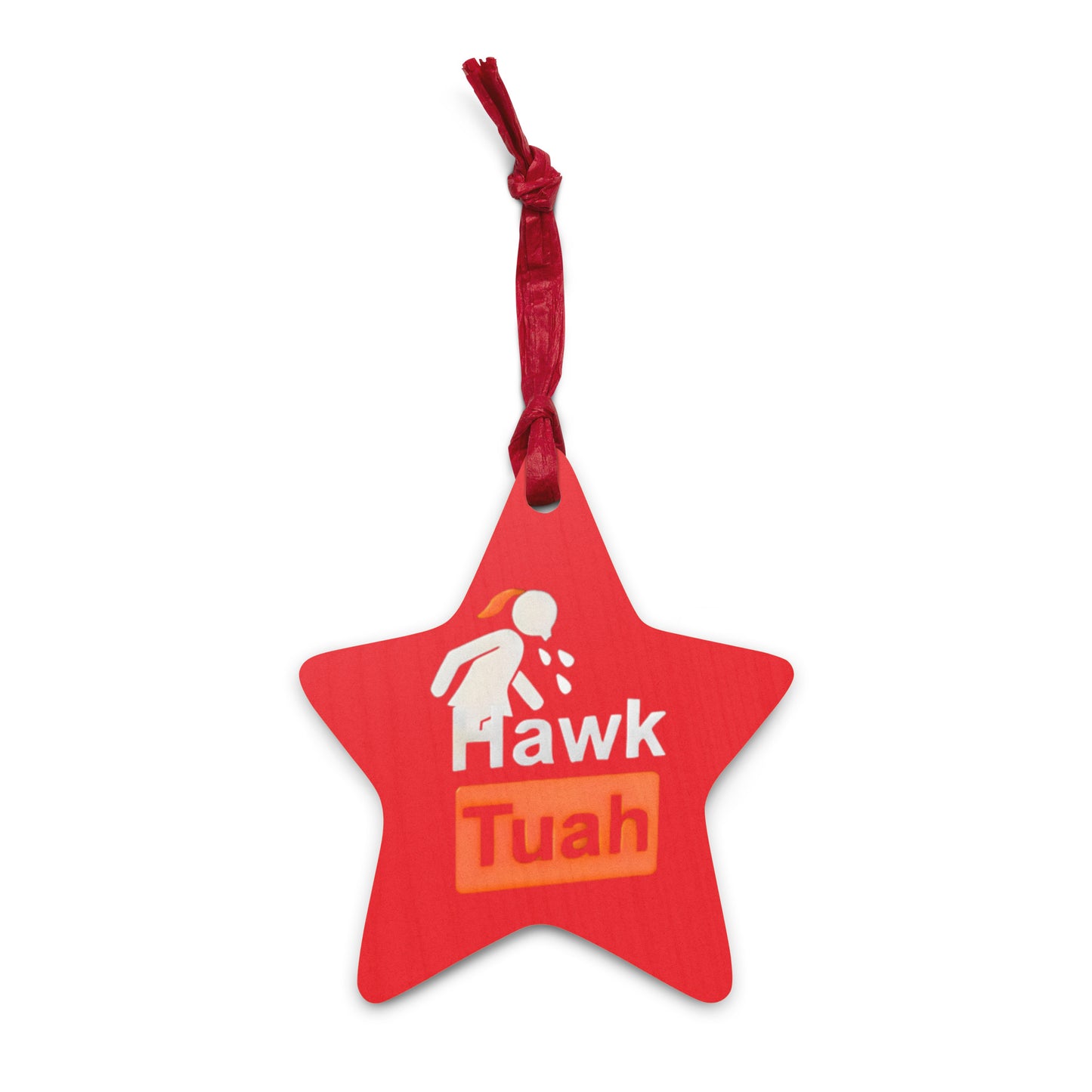 Red Hawk Tuah Wooden Magnetic Ornament🪵– Timeless Elegance for Your Home💦🏠 - Hawk Tuah