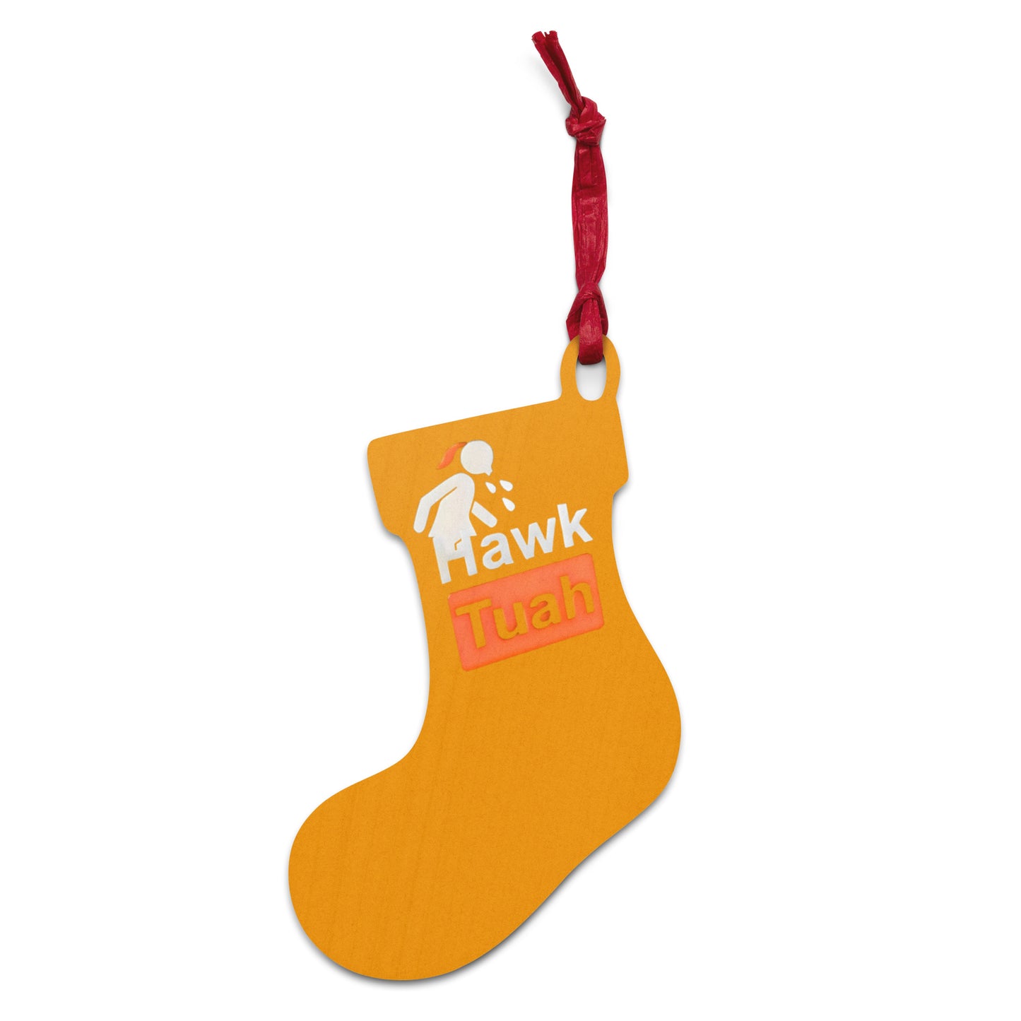 Orange Hawk Tuah Wooden Magnetic Ornament🪵– Timeless Elegance for Your Home💦🏠 - Hawk Tuah