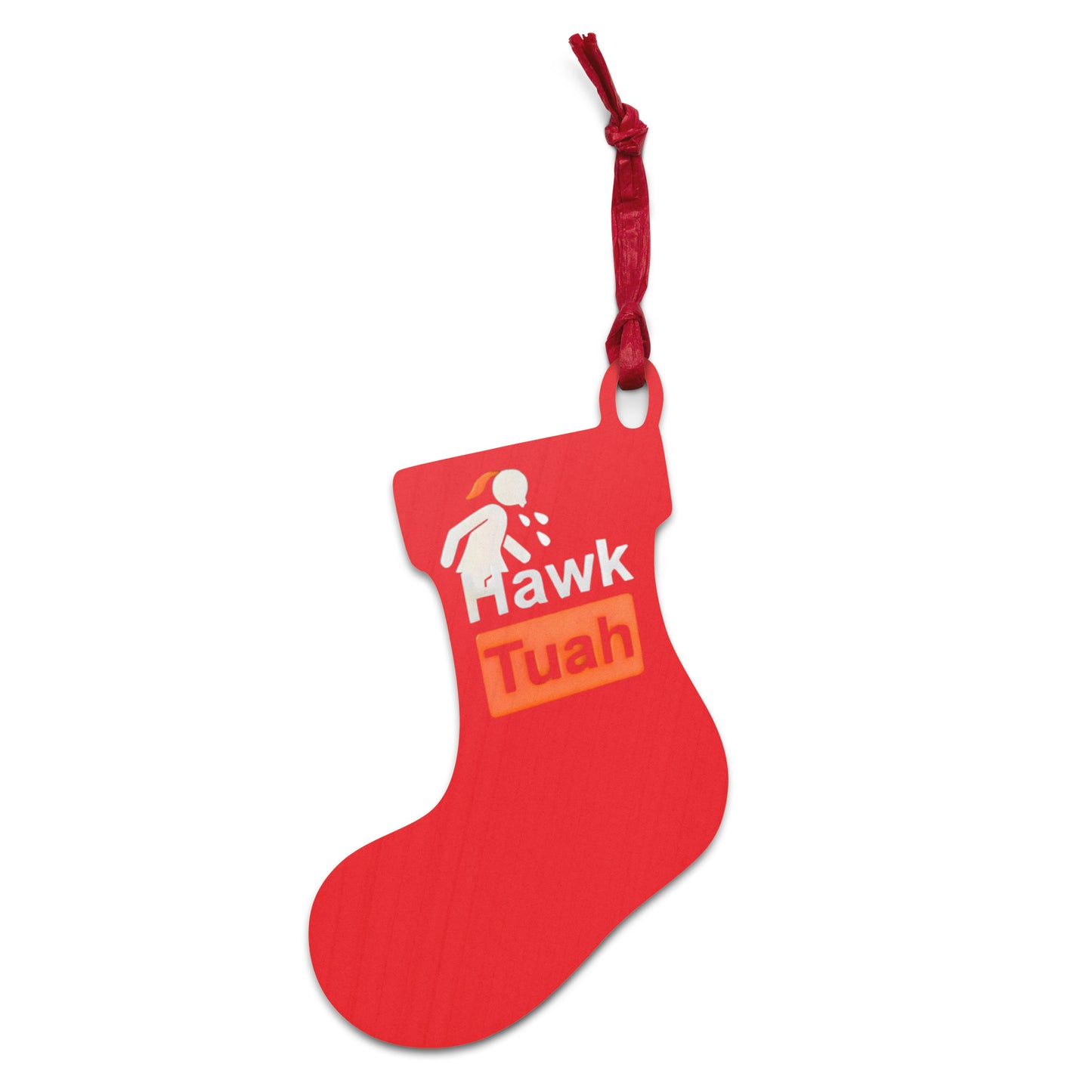 Red Hawk Tuah Wooden Magnetic Ornament🪵– Timeless Elegance for Your Home💦🏠 - Hawk Tuah
