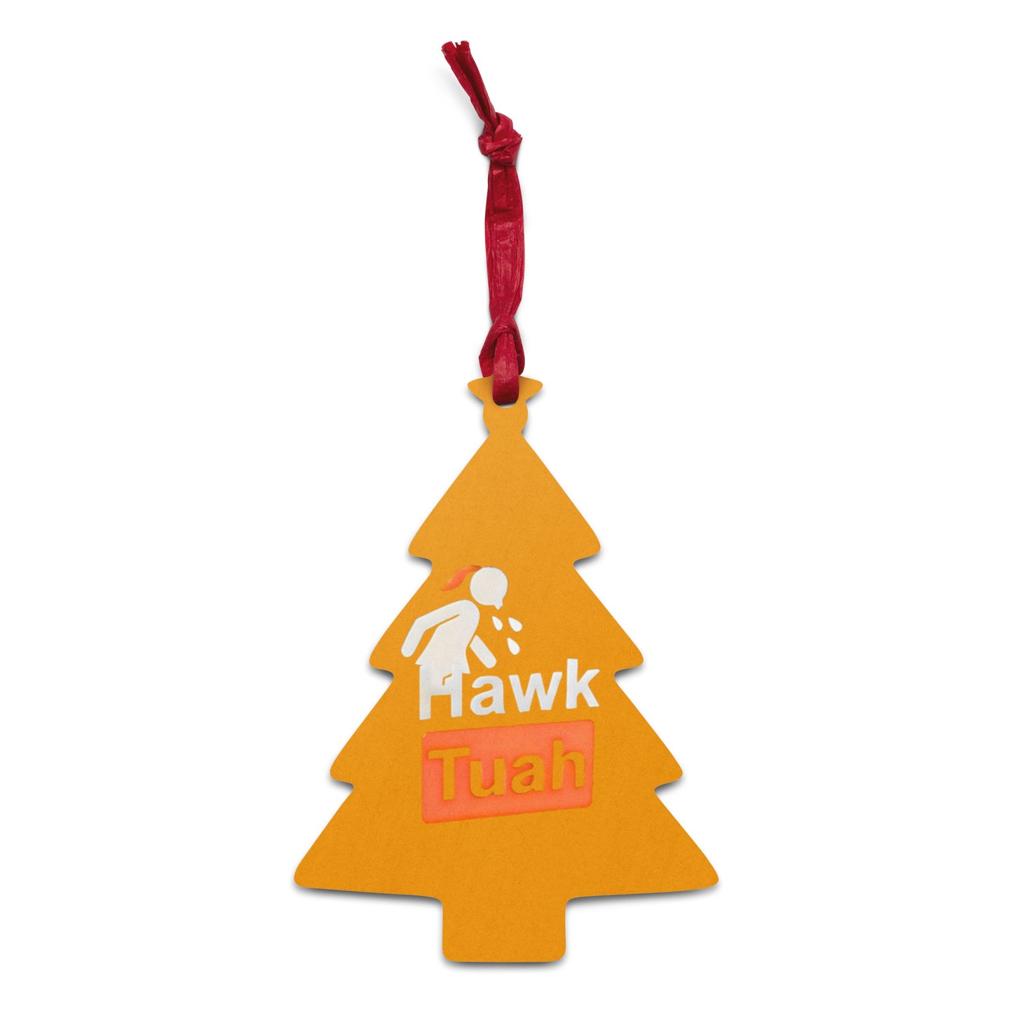 Orange Hawk Tuah Wooden Magnetic Ornament🪵– Timeless Elegance for Your Home💦🏠 - Hawk Tuah