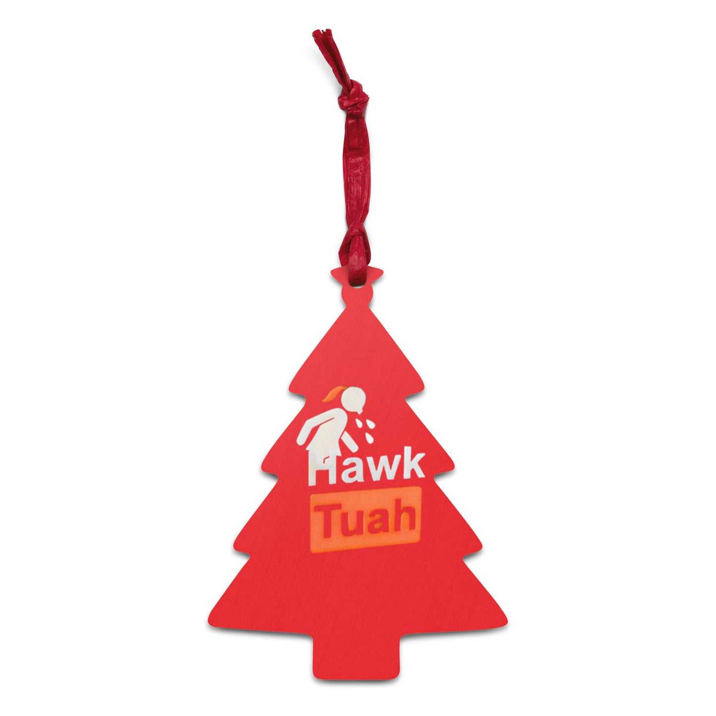 Red Hawk Tuah Wooden Magnetic Ornament🪵– Timeless Elegance for Your Home💦🏠 - Hawk Tuah