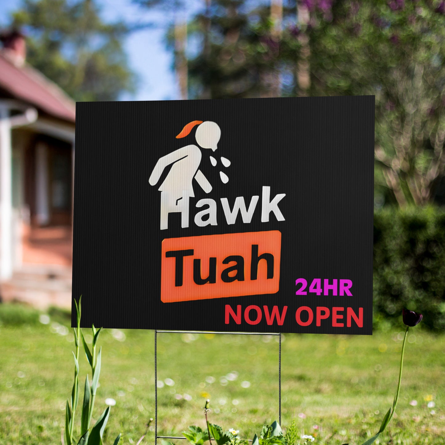 Hawk Tuah💦Yard Sign🍑💄 – 🫣Sassy Business Statement💃 - Hawk Tuah