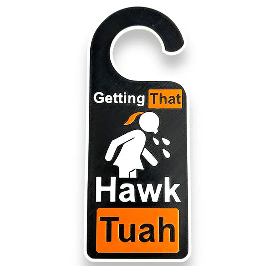 Hawk Tuah Door Hanger