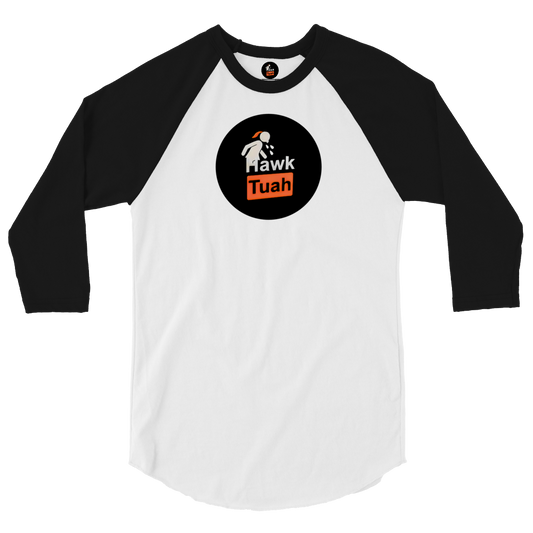 💎⚾Hawk Tuah Men’s 3/4 Sleeve Raglan Shirt – Classic Baseball Style Meets Iconic Comfort🕺🔥