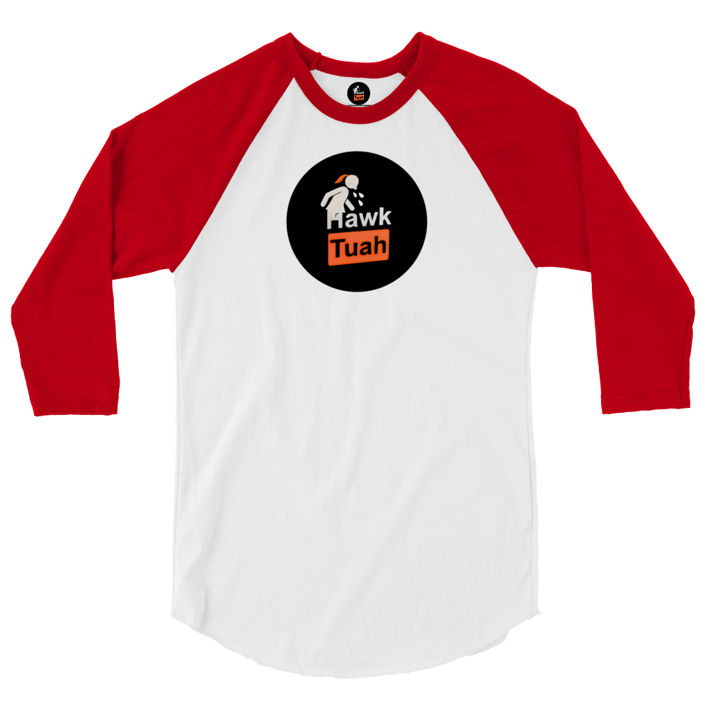 💎⚾Hawk Tuah Men’s 3/4 Sleeve Raglan Shirt – Classic Baseball Style Meets Iconic Comfort🕺🔥