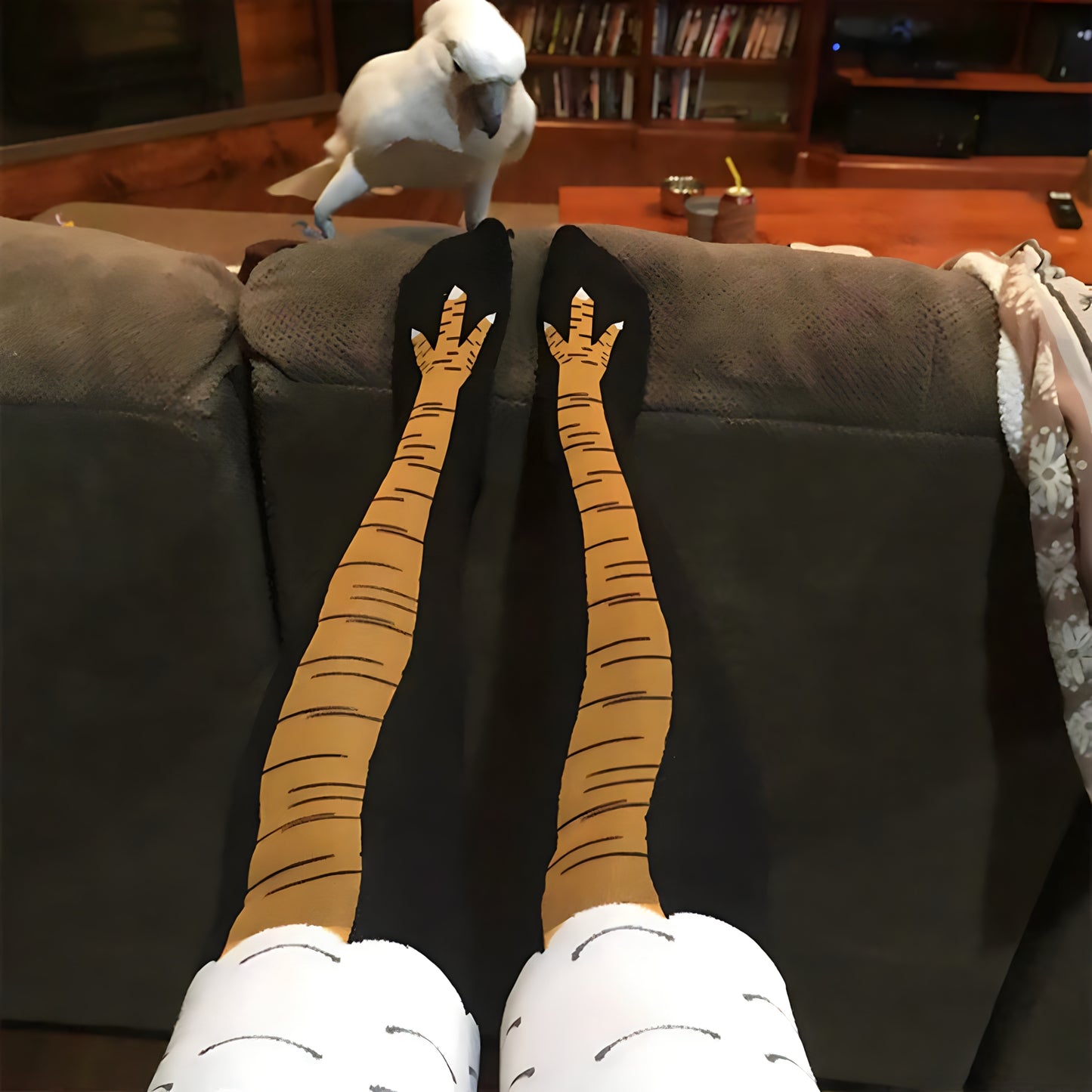 🐥😂Cluckin’ Wild Chicken Leg Socks – Viral TikTok Thigh-Highs That Rule the Coop!🧦🐓🔥